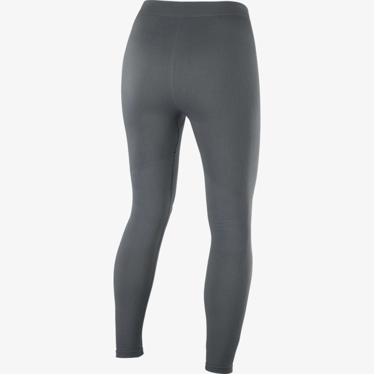 Mallas Para Correr Salomon Essential Seamless Mujer Grises Oscuro | MX XIDU417